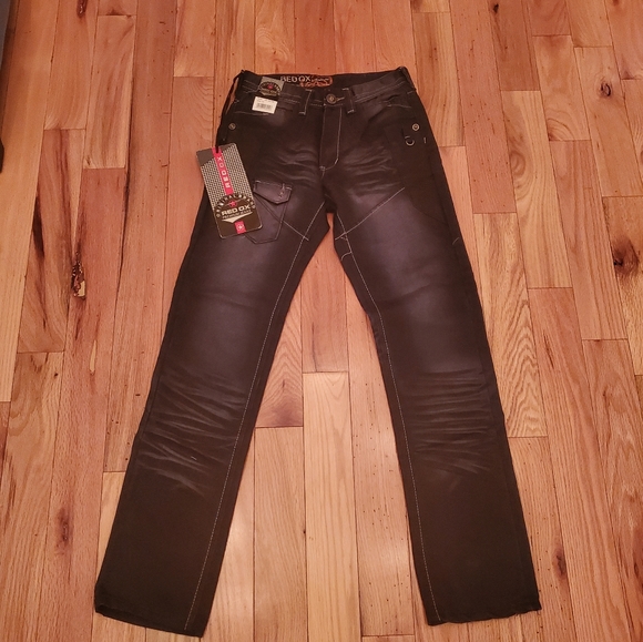 Red ❤ Ox 🐂 Jeans 👖 - Picture 1 of 7